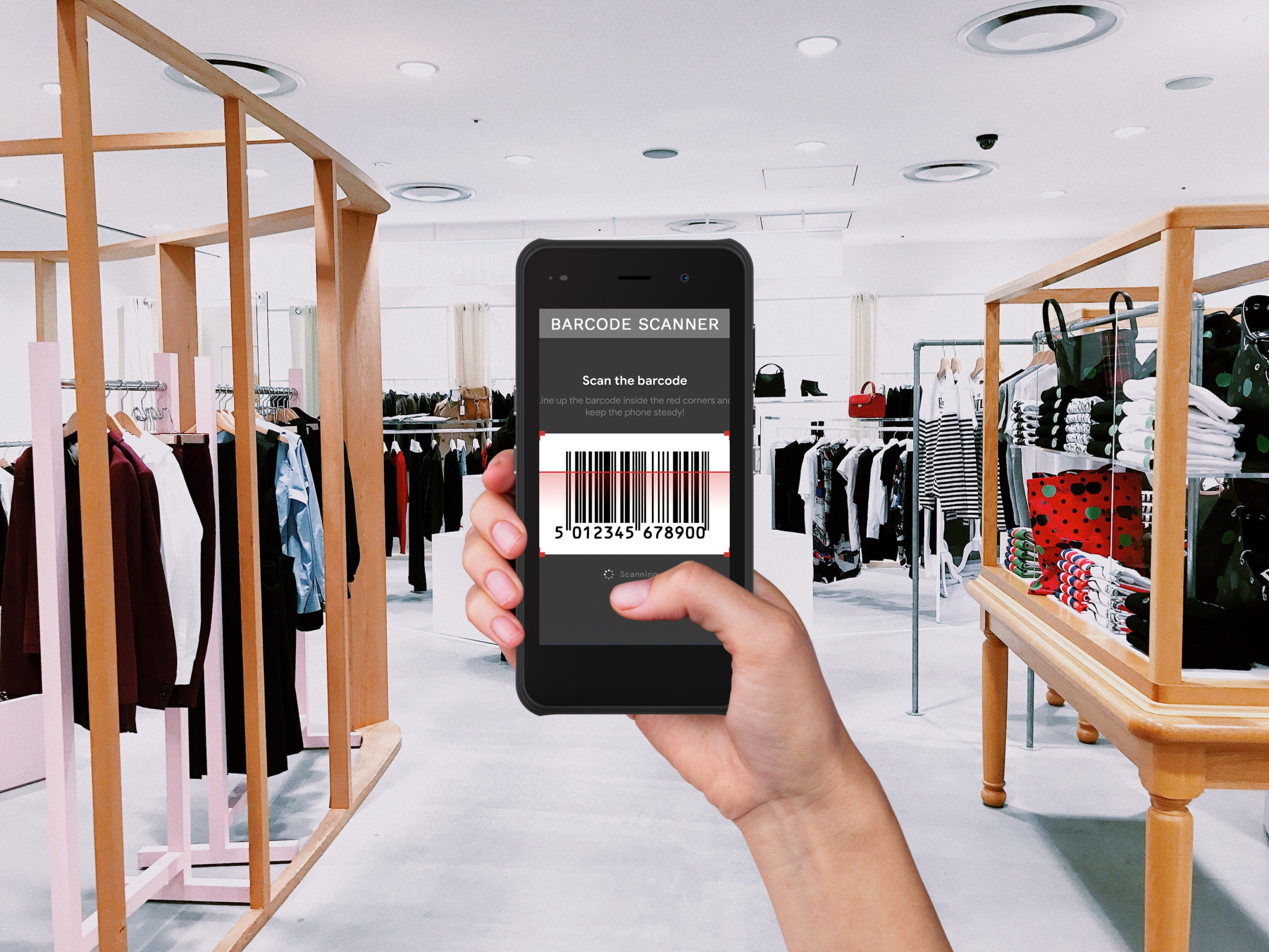 RHINO T5se handheld wireless barcode for retail